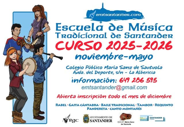 Escuela de Música Tradicional de Santander. Curso 2025-2026