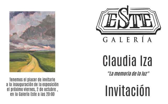 La memoria de la luz, exposición de Claudia Iza