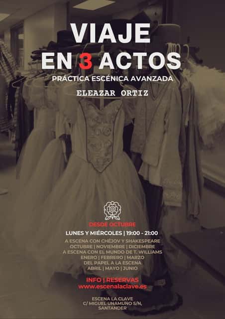 Viaje en 3 actos, Programa Trimestral Actoral Avanzado
