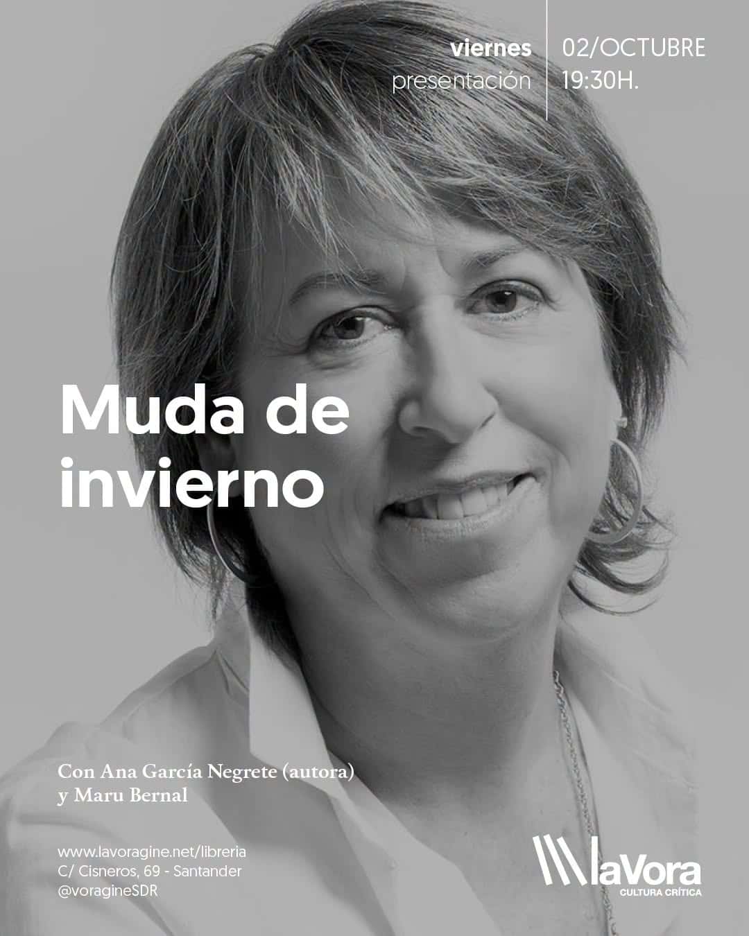Presentación literaria del libro 'Muda de invierno' con Ana García Negrete y Maru Bernal