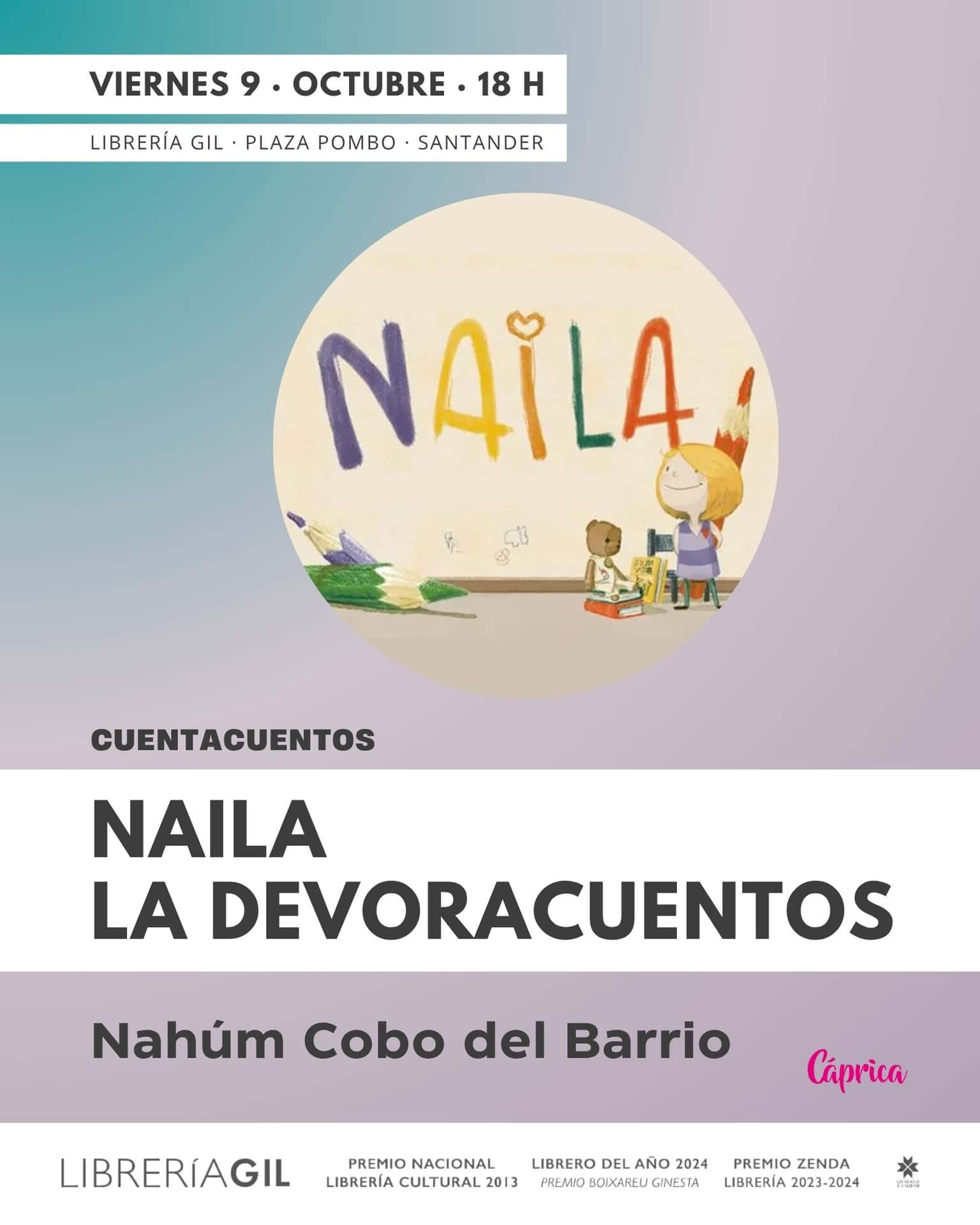 Cuentacuentos: Naila, la devoracuentos, de Nahúm Cobo