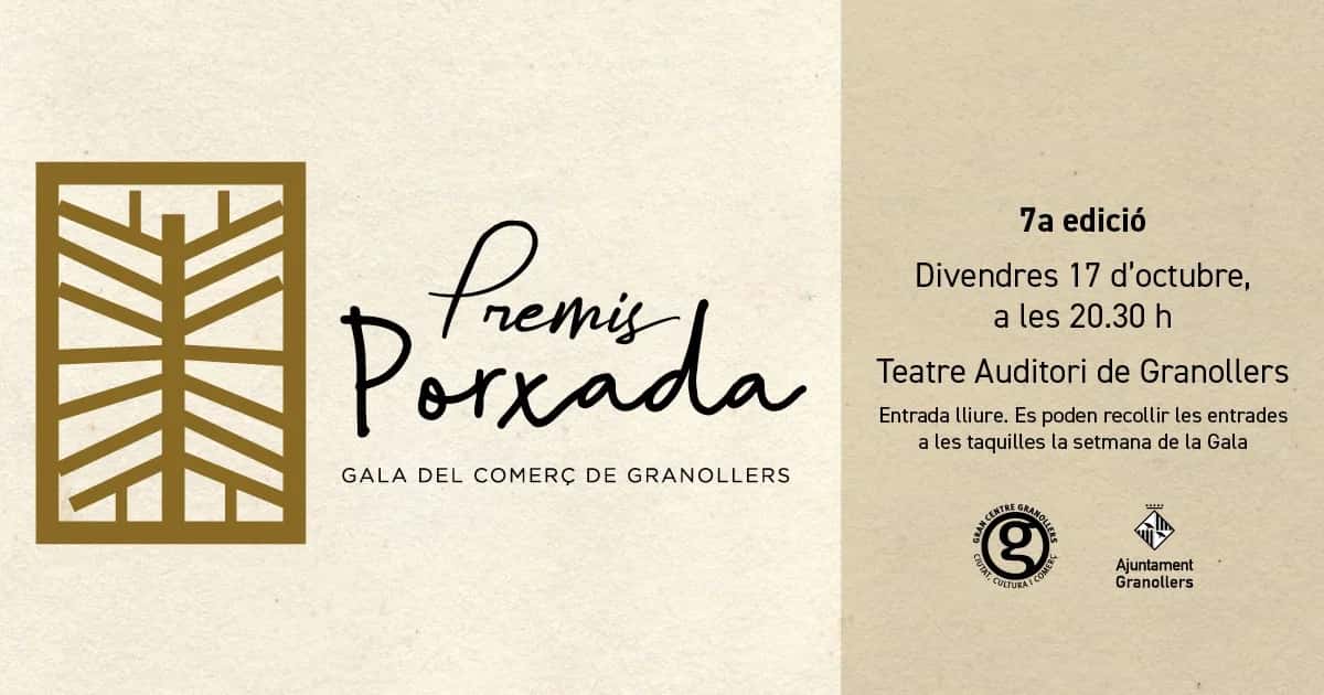 Premis Porxada - Gala del comerç