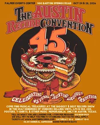 The Fall 2026 Austin Record Convention