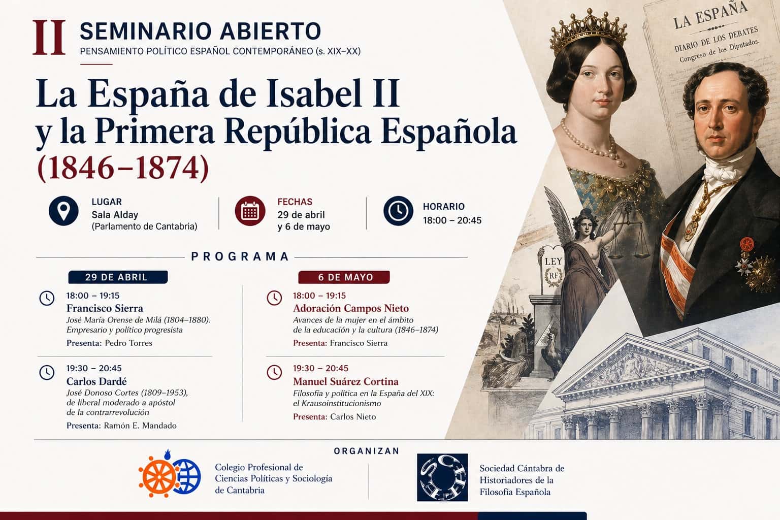 II Seminario abierto. Pensamiento político español contemporáneo (x. XIX-XX)