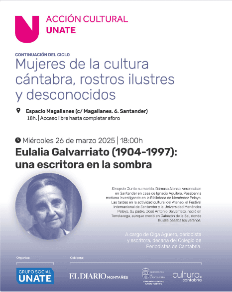 "Eulalia Galvarriato (1904-1997): una escritora en la sombra", conferencia