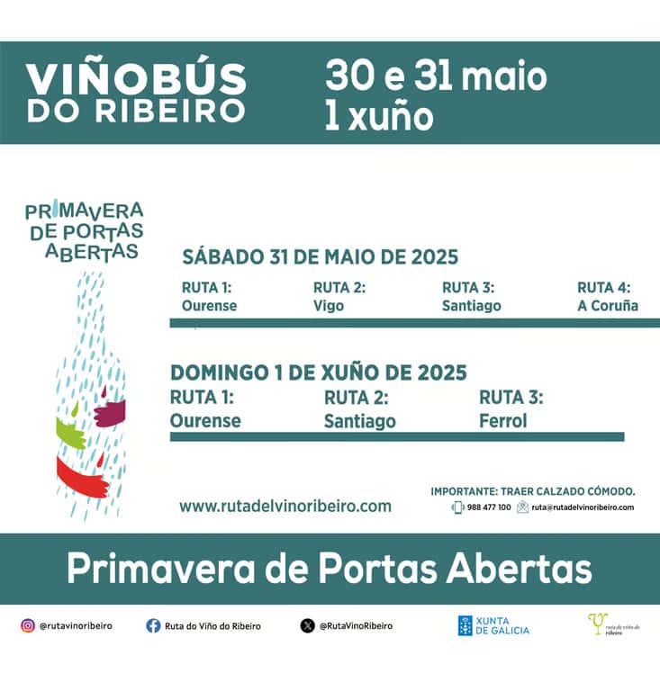 Ruta do viño do Ribeiro VIÑO BUS 1 - OURENSE