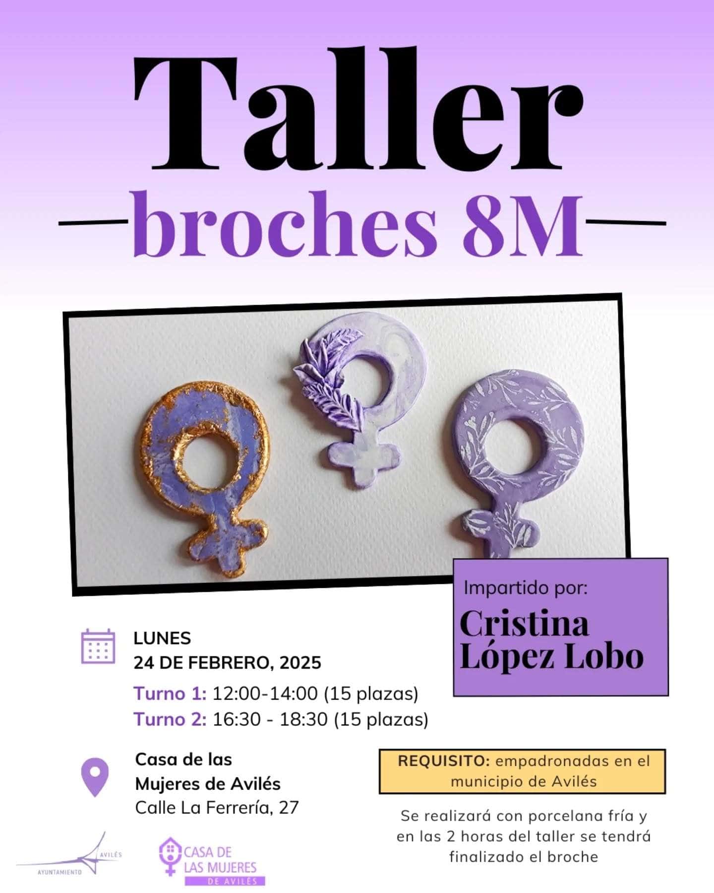 Taller broches 8M