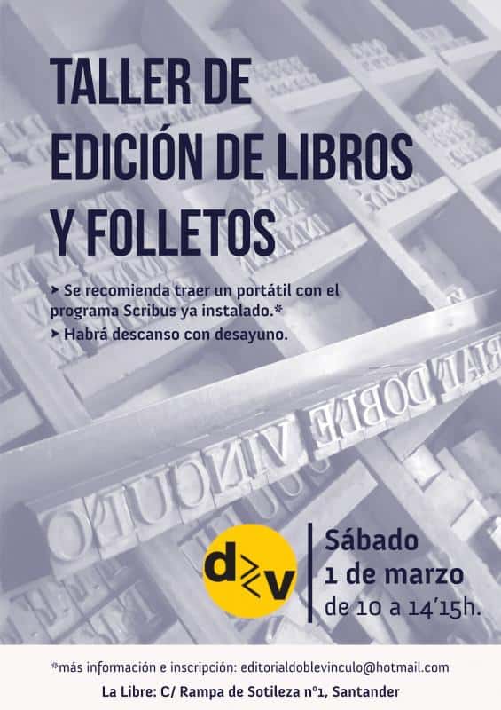 Taller de edición de libros y folletos