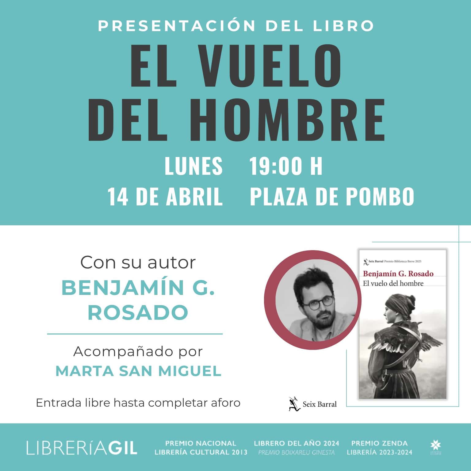 Presentación de El vuelo del hombre