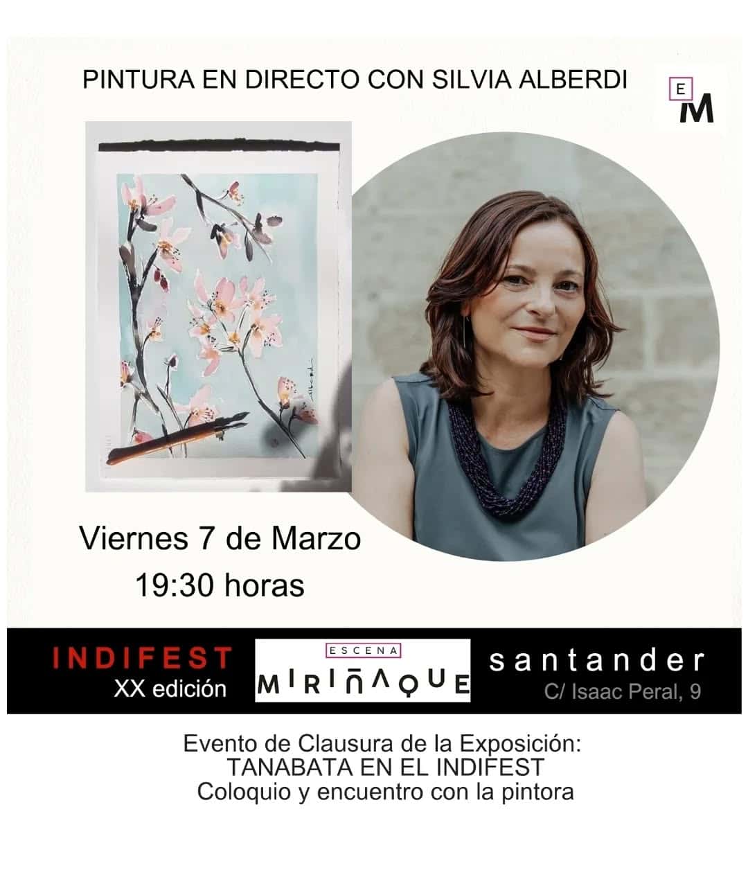 Pintura en directo con Silvia Alberdi