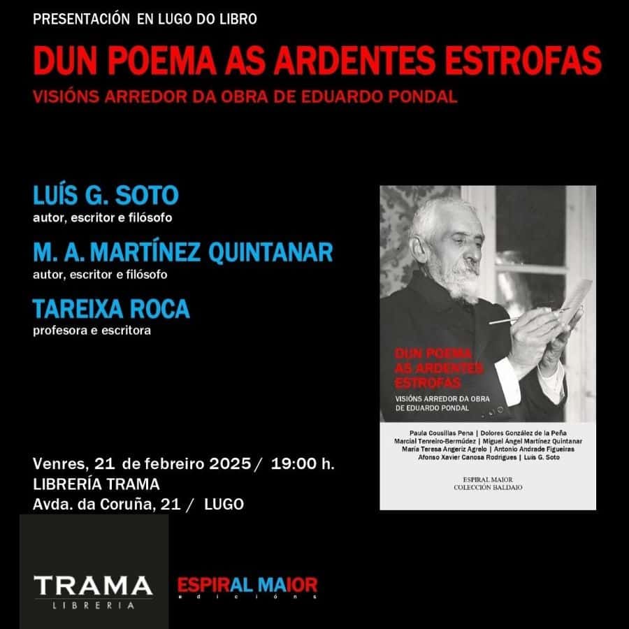 Presentación do libro ‘Dun poema as ardentes estrofas. Visións arredor da obra de Eduardo Pondal’