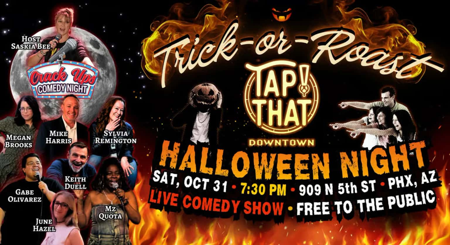 Crack Up Comedy Presents Trick or Roast