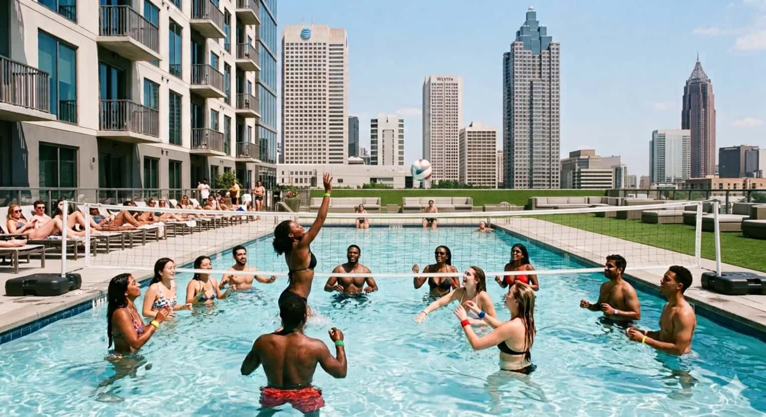 Pool Volleyball