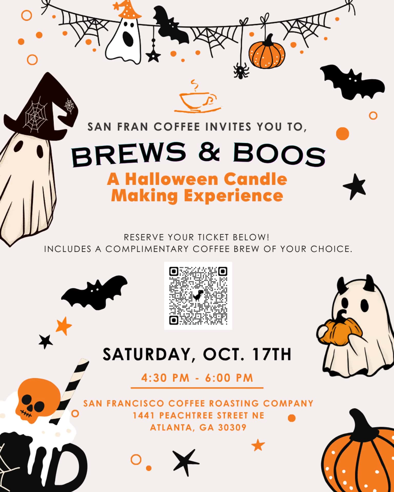 Boos & Brews: A Halloween Candle Making Event