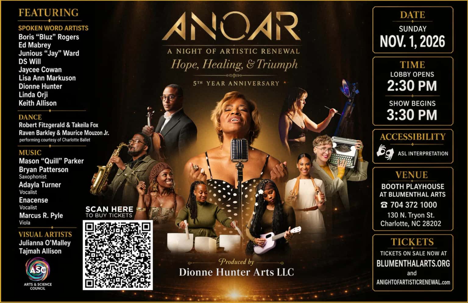 A Night of Artistic Renewal: Hope, Healing and Triumph