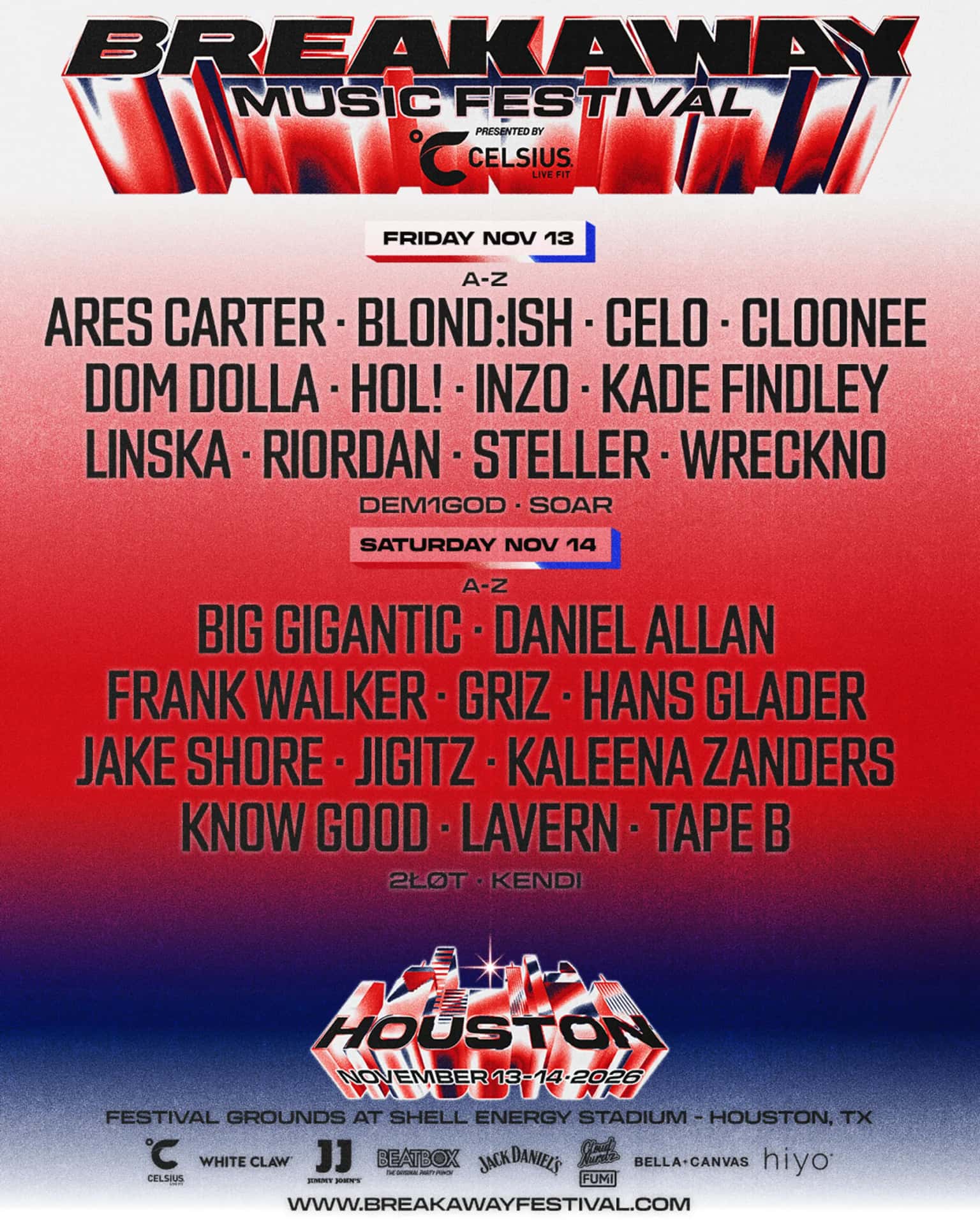 Breakaway Music Festival Houston 2026