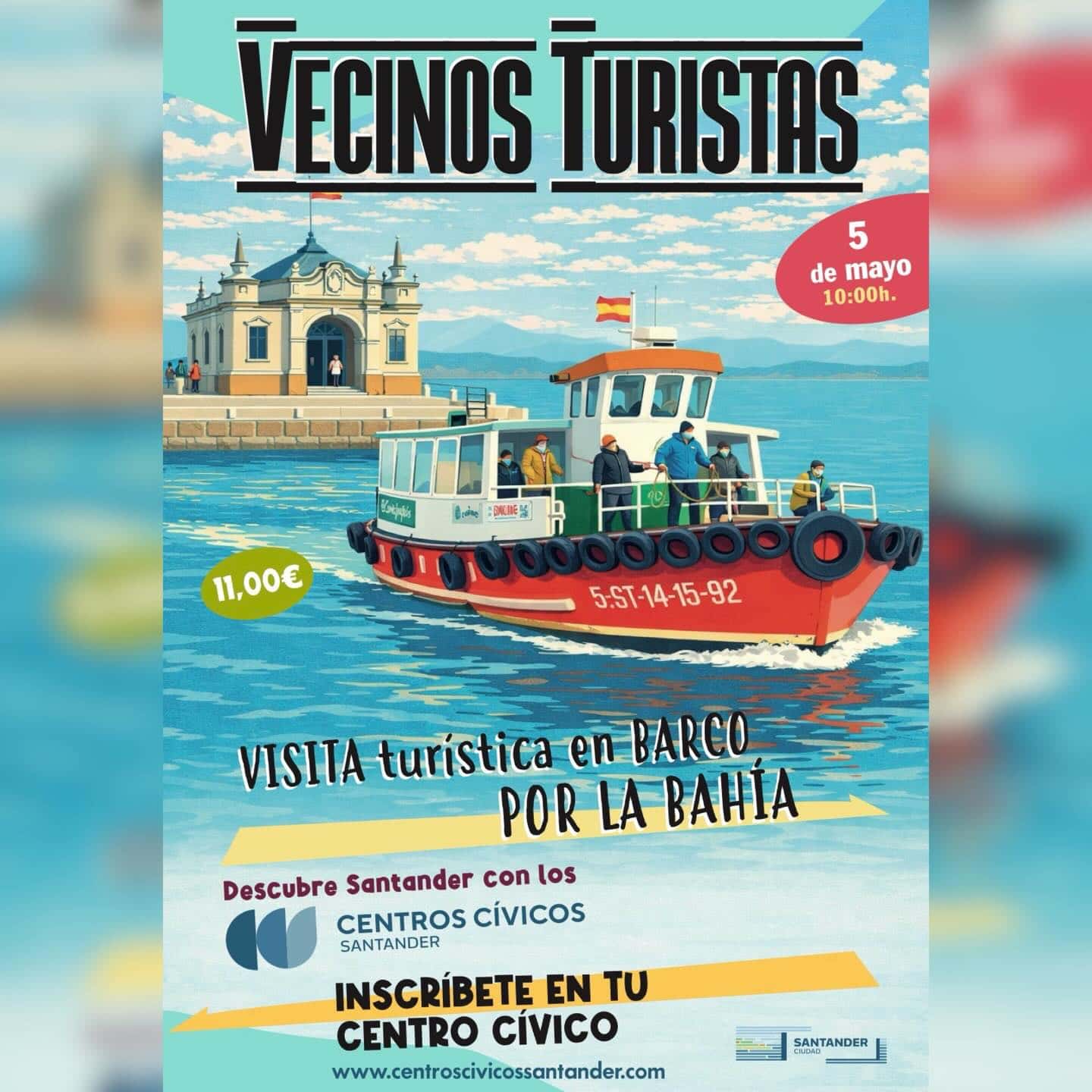 Vecinos turistas: visita en barco por la bahía