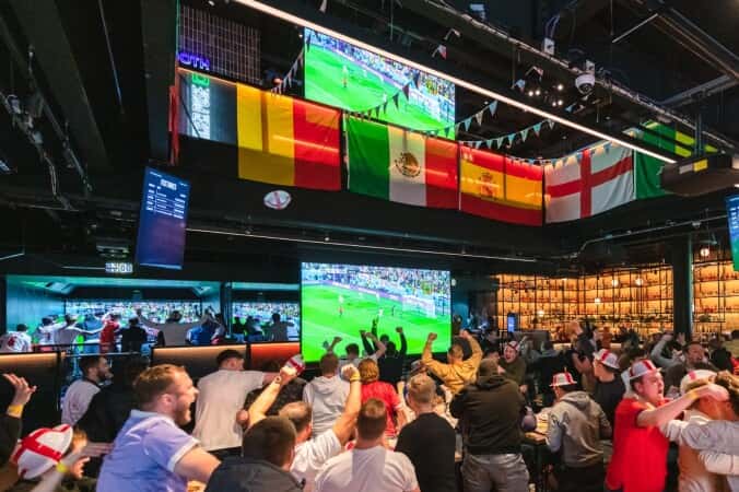 TOCA Social Interactive Football with Sharing Platter and Drink For Four