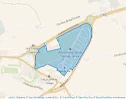Mapa del recinto ferial mostrando la ubicación y distribución de las instalaciones en Jaén
