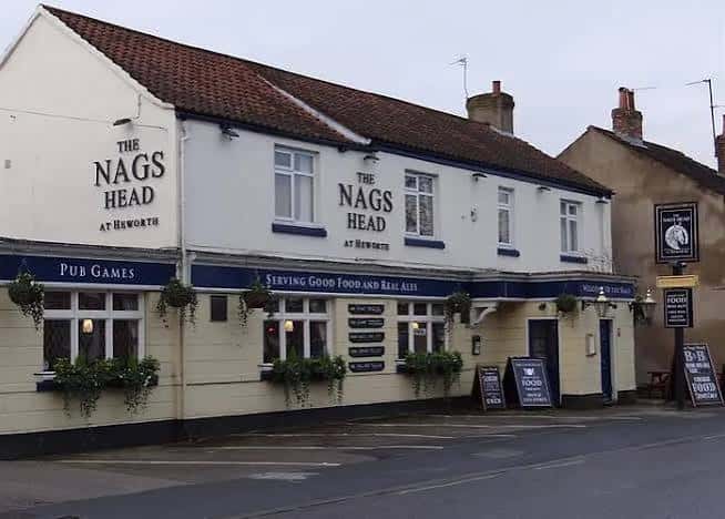 Fachada exterior del pub The Nags Head en York