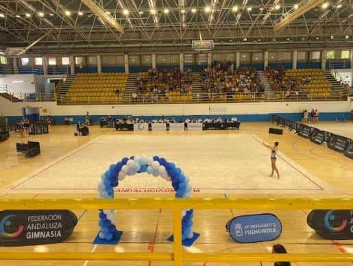 Evento de gimnasia rítmica en el complejo deportivo Juan Gómez Juanito