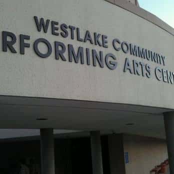 Señalización exterior del Westlake Community Performing Arts Center