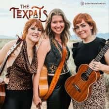 Músicas del grupo The Texpats con instrumentos acústicos en evento de K&D House Concerts