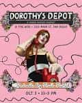 Cartel promocional del evento Dorothy's Depot en The WOO San Diego
