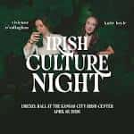 Cartel promocional de la Noche de Cultura Irlandesa en el Kansas City Irish Center