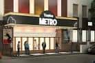 Fachada exterior del Teatro Metro en La Plata