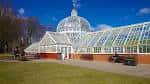 Invernadero de cristal con cúpula en Queen's Park