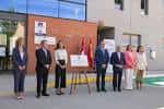 Ceremonia de inauguración o acto oficial en la entrada del CIFP Aguas Nuevas