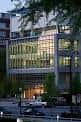 Fachada exterior del Museum of Design Atlanta (MODA) al atardecer
