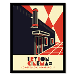 Póster artístico minimalista del Trylon Cinema en Minneapolis