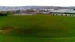 Vista aérea del Don Valley Bowl en Sheffield mostrando el campo verde y la estructura del anfiteatro