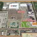 Plano arquitectónico del centro comercial Nora Plaza con distribución de locales
