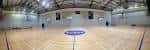 Vista panorámica del interior de la instalación deportiva vacía
