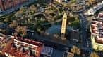 Vista aérea del Parque de los Perdigones con la torre en el centro