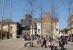 Plaza Bonn Square con edificios históricos y modernos al fondo