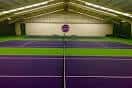Canchas de tenis interiores del Liverpool Tennis Centre sin actividad