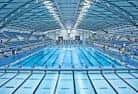Piscina olímpica interior del Ponds Forge con carriles y gradas