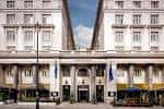 Fachada principal del Sheraton Grand London Park Lane en Londres, mostrando su arquitectura neoclásica