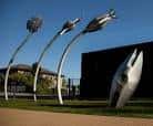 Esculturas modernas en el área de Bulwell Riverside