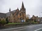 Vista exterior de la Iglesia de St Ninian's en Corstorphine, Edimburgo