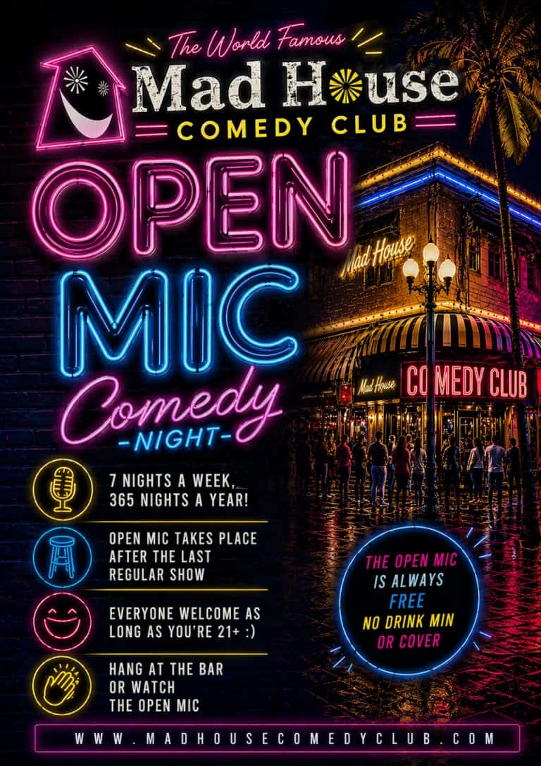 FREE Open Mic Comedy Night