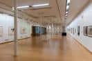 Pasillo de la sala de exposiciones con vista en perspectiva