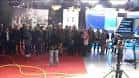 Evento interior con público y pantallas en el Centro de Convivencia de Fingoi