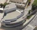 Vista aérea del Auditorio Municipal de Ourense