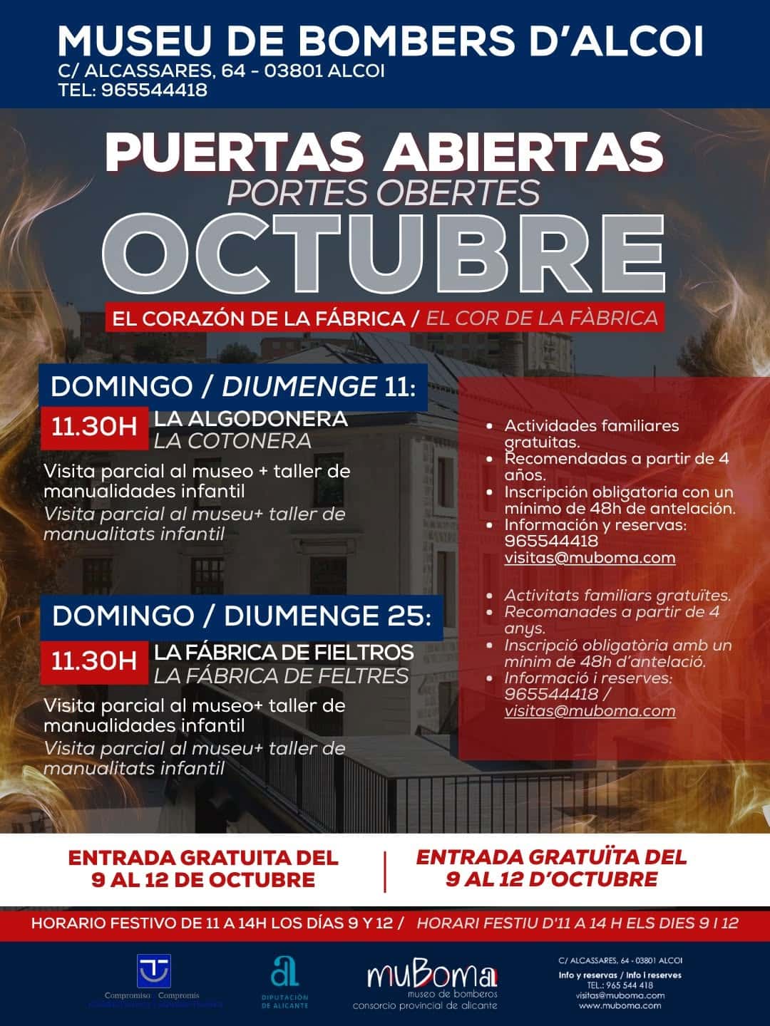 MuBoma: Puertas abiertas octubre: Taller Algodonera