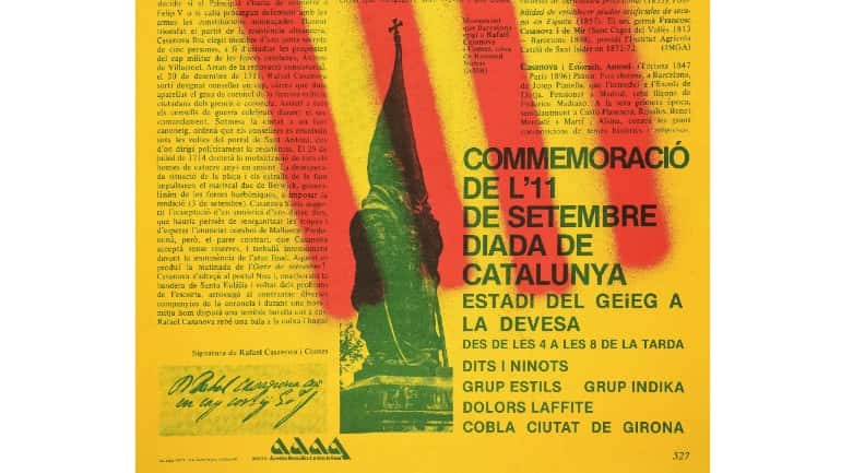 Acte de record de la primera Diada Nacional de Catalunya